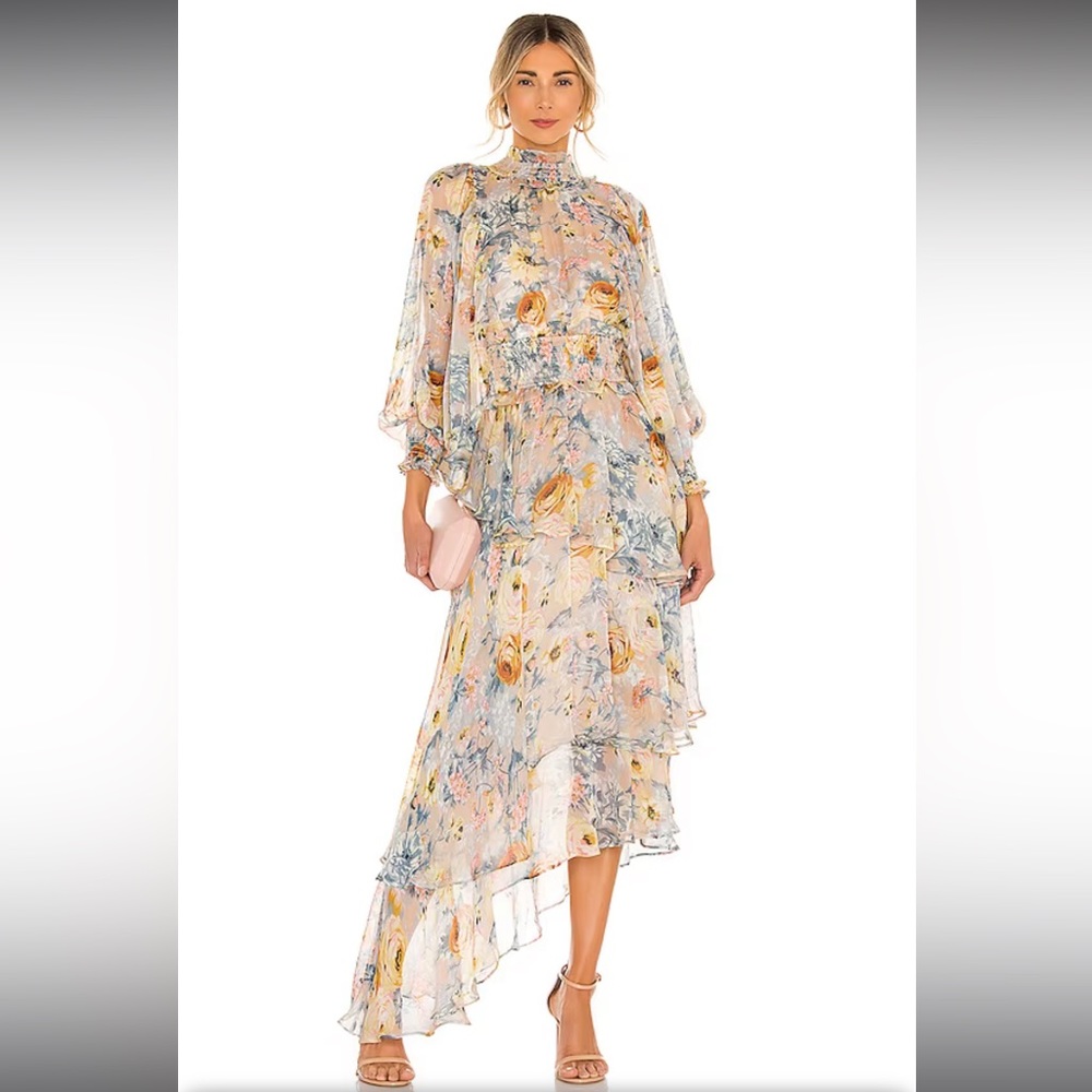 ELLIATT floral long sleeve dress - size S